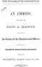 [Gutenberg 51742] • The Wyandotte Convention: an address